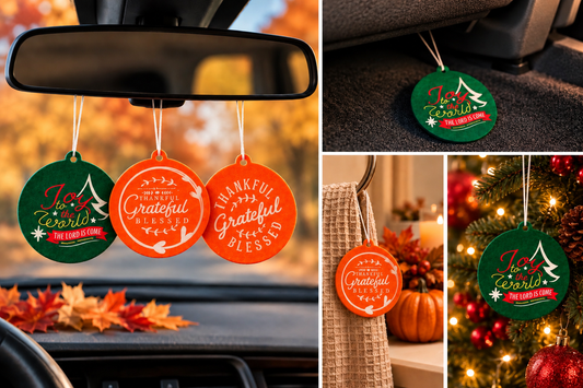Fall Reusable Felt Hanging Air Freshener Tags – 3-Pack