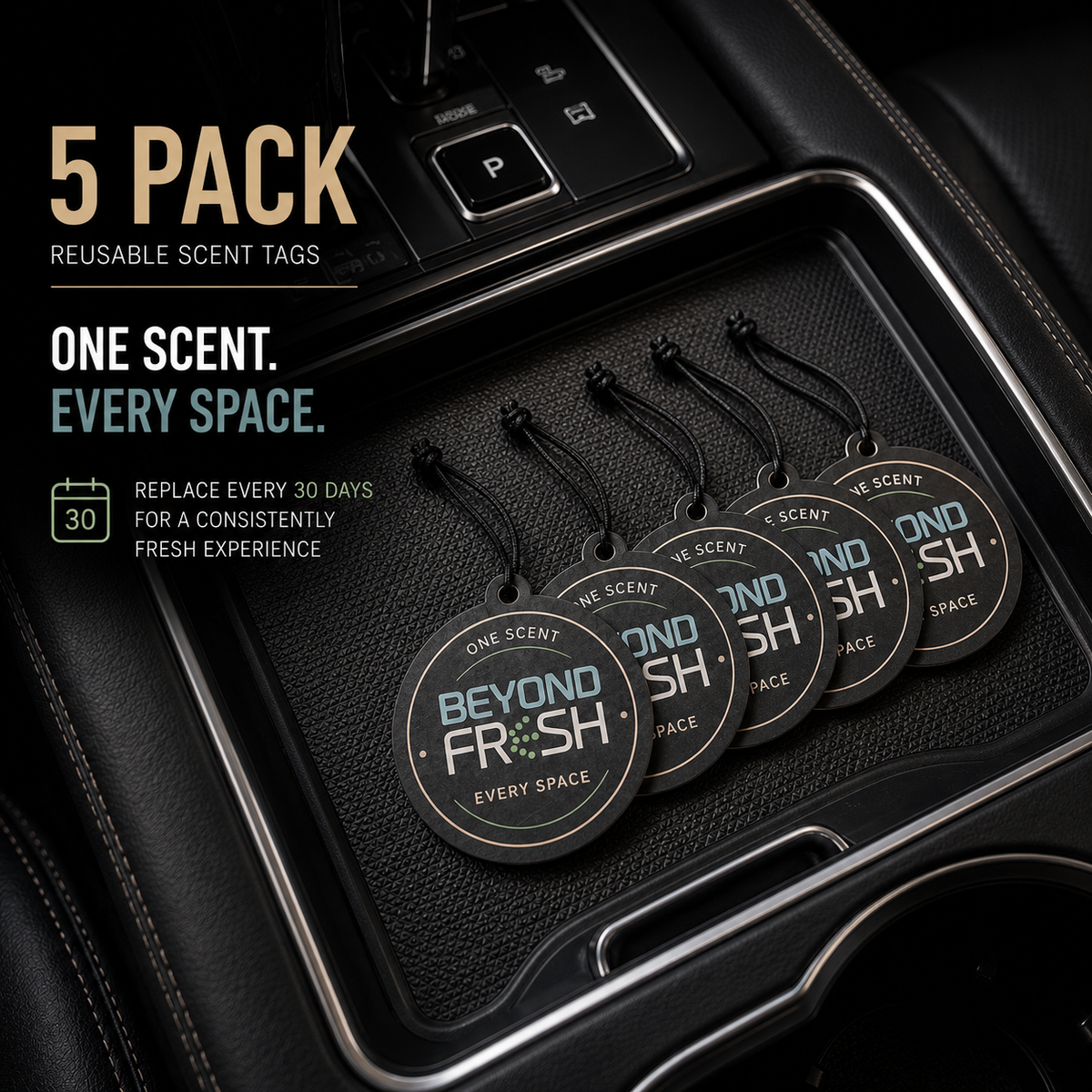 Beyond Fresh Reusable Scent Tags—5 Pack