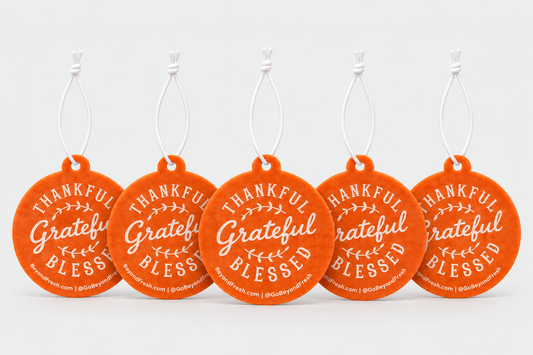 Fall “Thankful • Grateful • Blessed” Reusable Hangers — 5 Pack