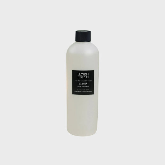 500 ml bottle of Home Collection Diffuser Oil Refill, Cabana Scent on a white background