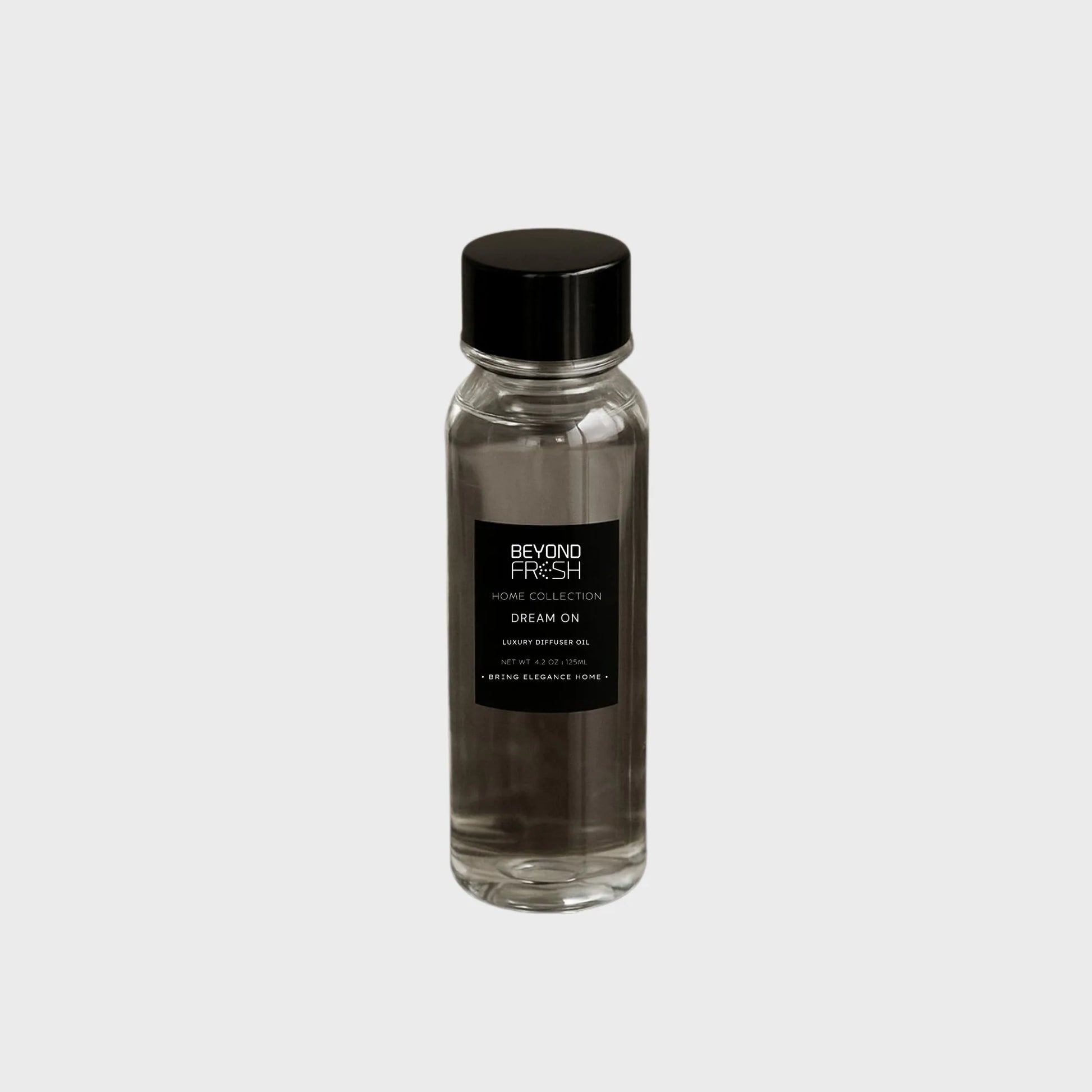 125 ml bottle of Home Collection Diffuser Oil Refill, Dream On Scent on a white background