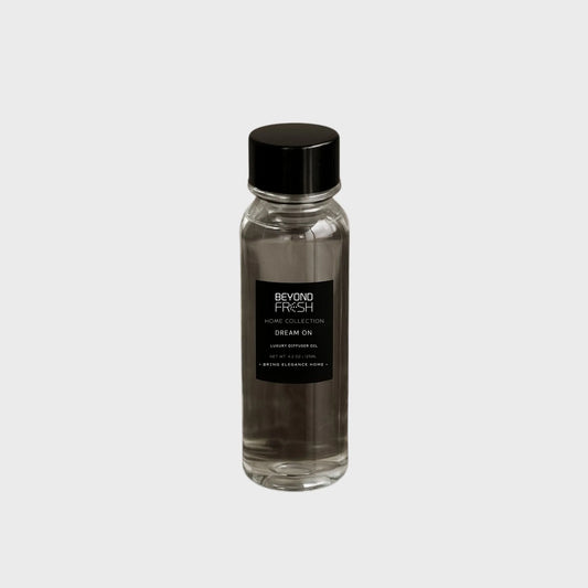 125 ml bottle of Home Collection Diffuser Oil Refill, Dream On Scent on a white background