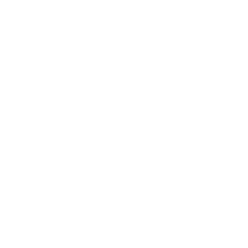 White clock icon on transparent background