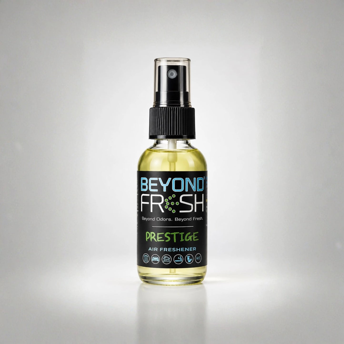 Prestige scent of beyond fresh bottle on white background