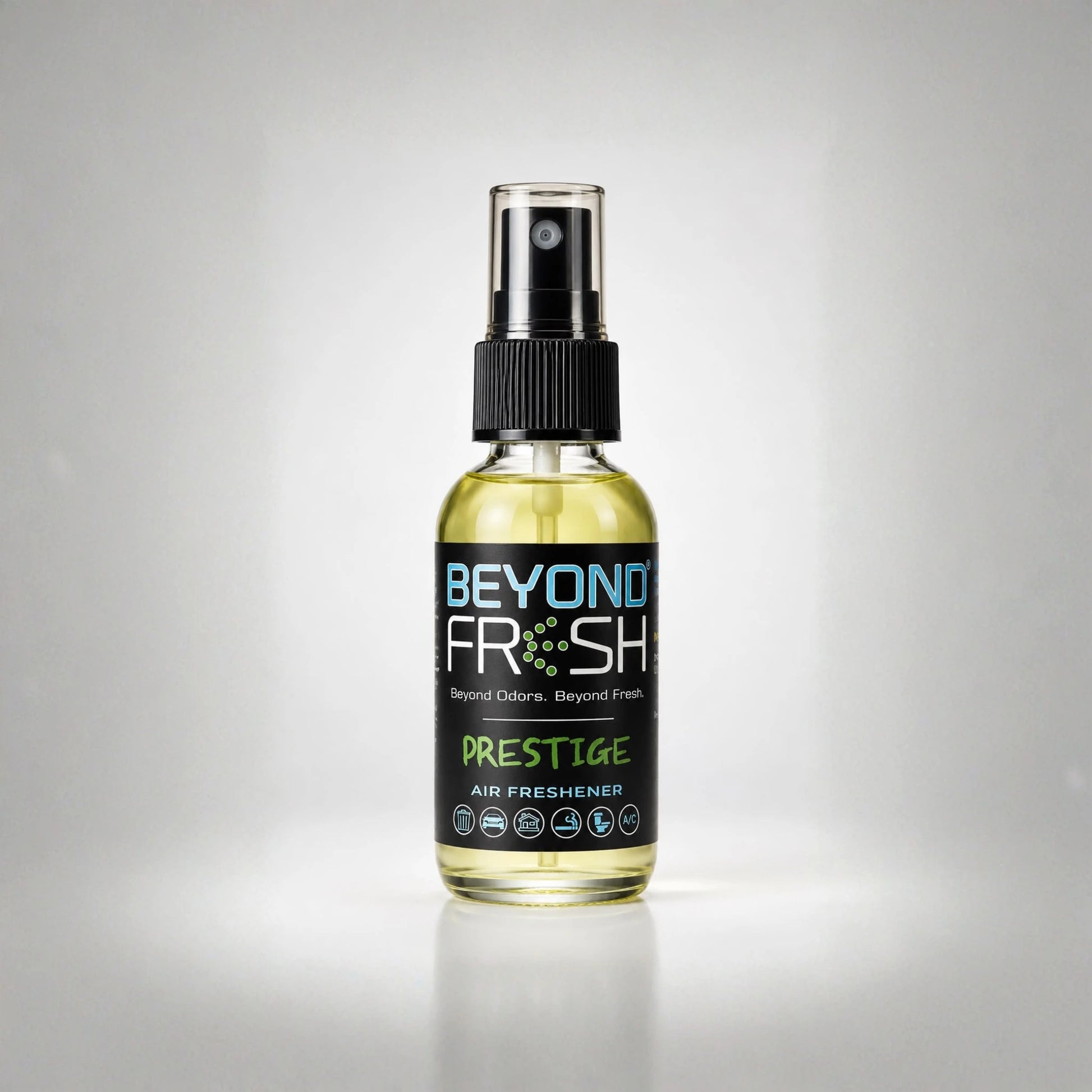 Prestige scent of beyond fresh bottle on white background